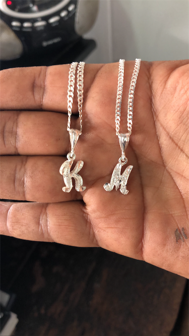 joyas, relojes y accesorios - Cadenas con iniciales plata 925 0
