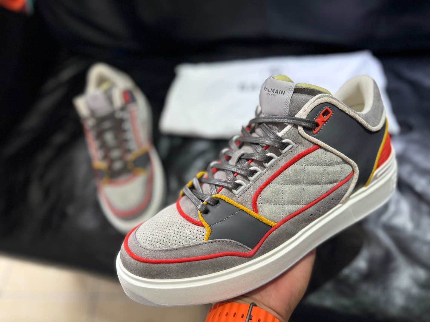 zapatos para hombre - Tenis Balmain B Court Mid-Top Size 43EU| 10 US Nuevos, Originales, US$ 475 NEG 2