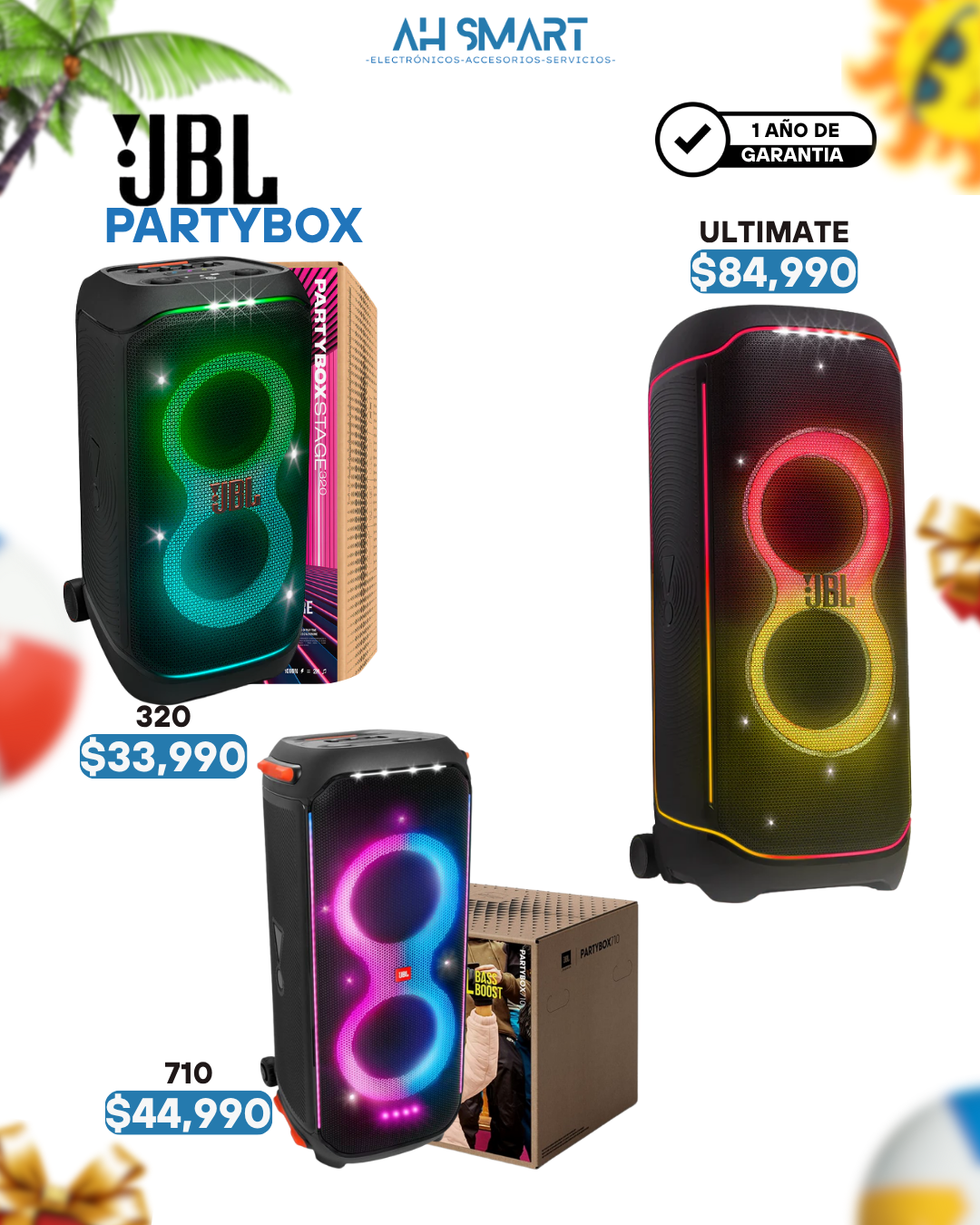 camaras y audio - JBL PartyBox (320, 710, Ultimate) Selladas Nuevas