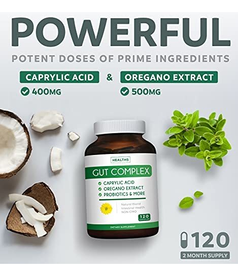 Salud y Equipamiento Médico - Candida Cleanse Complejo Intestinal Hierbas Naturales 120cap 1