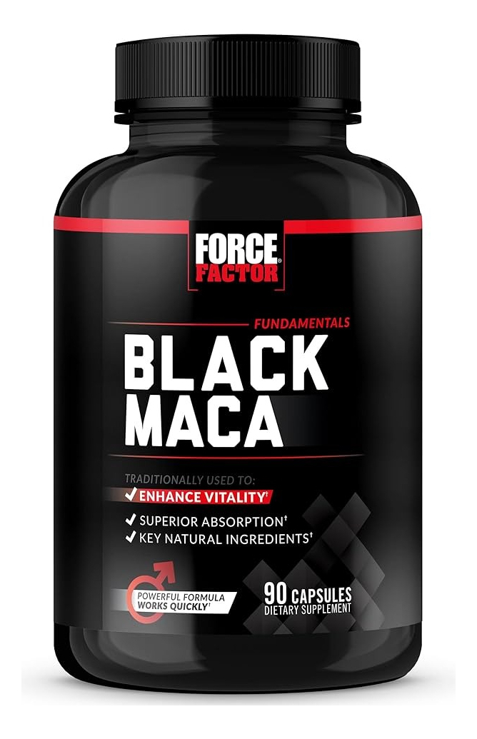 Salud y Equipamiento Médico - Force Factor Black Maca 90 capsulas 0