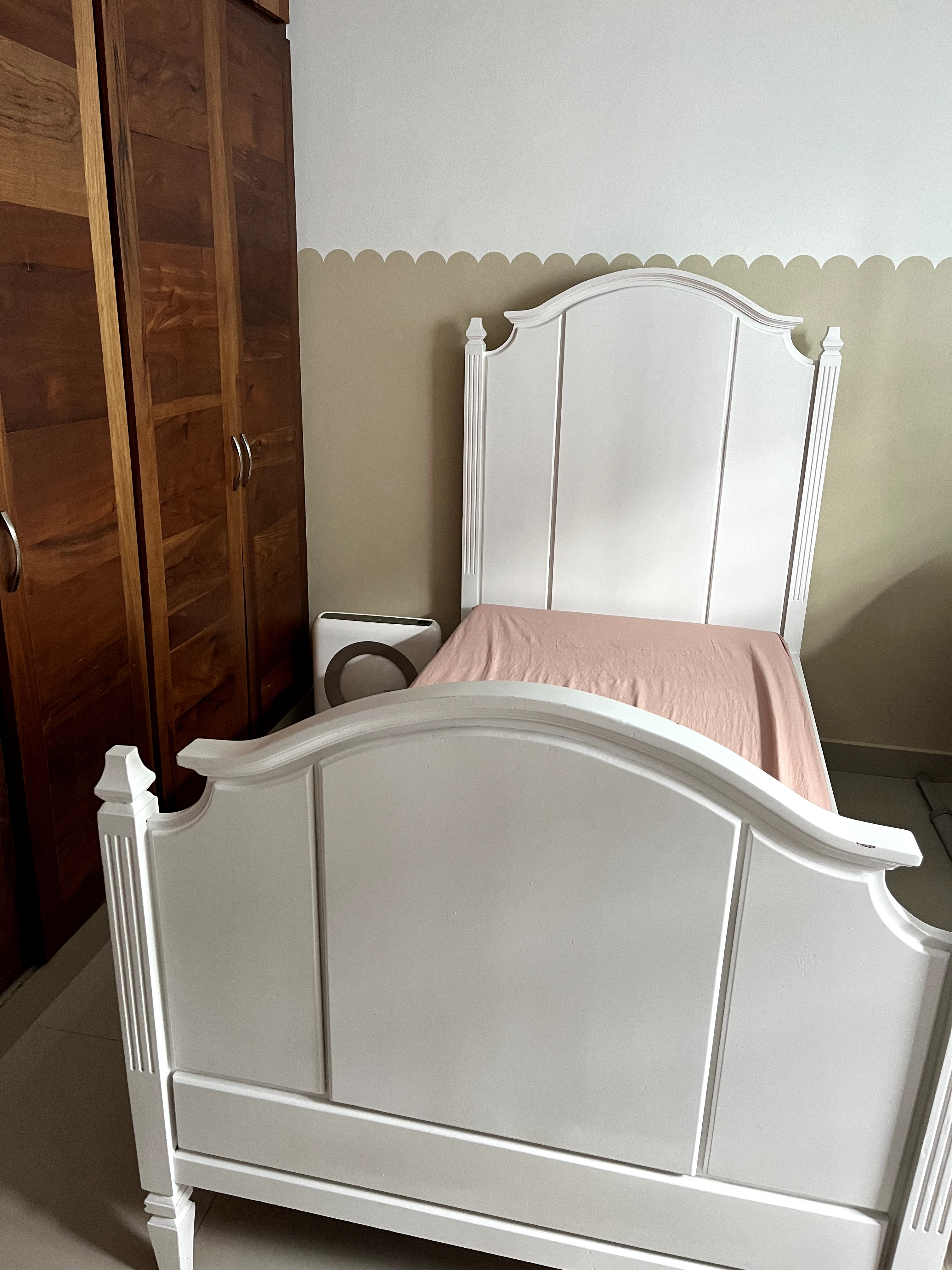muebles y colchones - Cama Twin en caoba estilo Pottery Barn 1