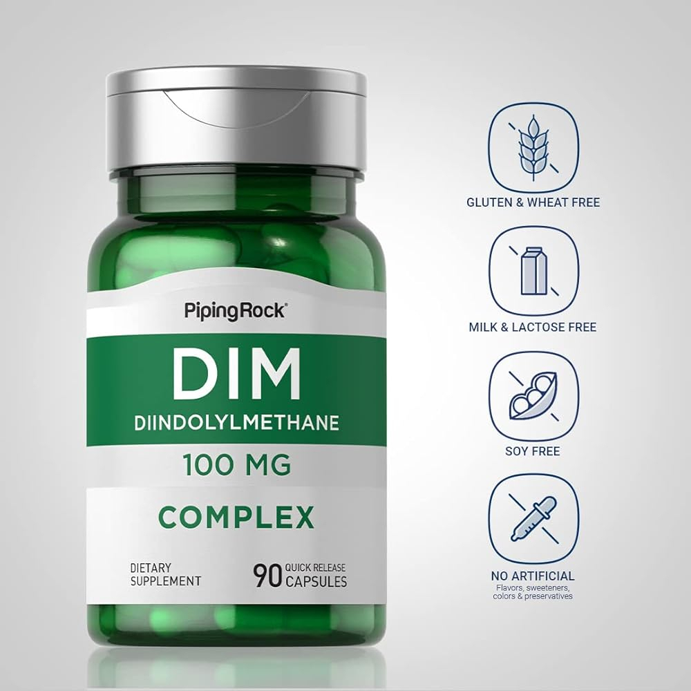 Salud y Equipamiento Médico - Suplemento Dim De Piping Rock | 100 Mg | 90 Cápsulas | Suple 2