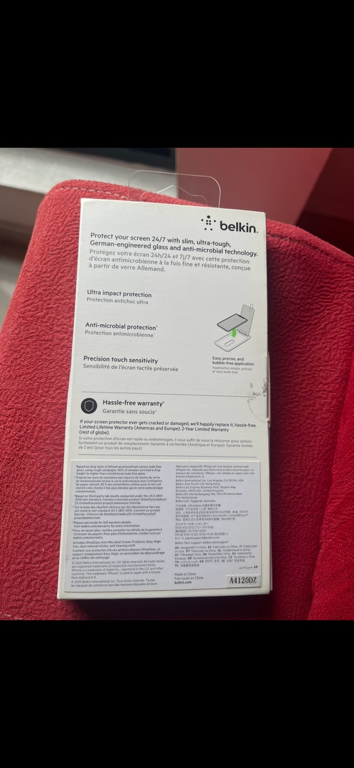 accesorios para electronica - Protector De Pantalla Belkin Para iPhone 12 Pro Max En Venta TOTALMENTE NUEVO 2