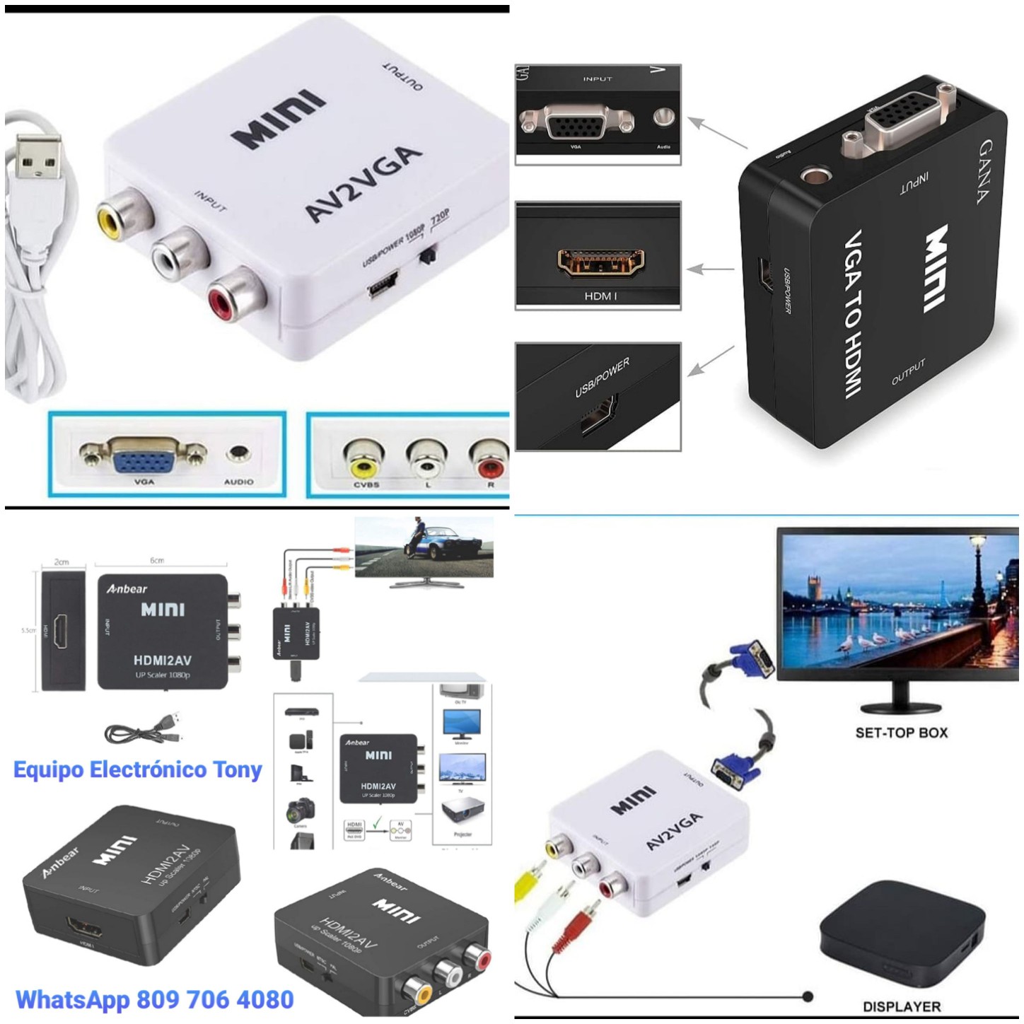 otros electronicos - Convertidores para TV y convertidor de Audio digital óptico a análogo 4