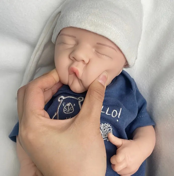 juguetes - muñeca reborn de silicona 100% real  5