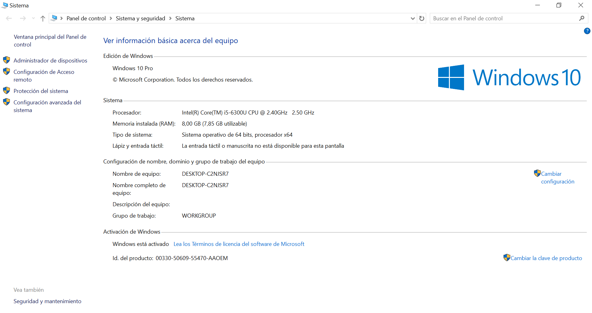 computadoras y laptops - Lenovo ThinkPad T470 Intel Core i5-6300U 2.40Ghz,  2