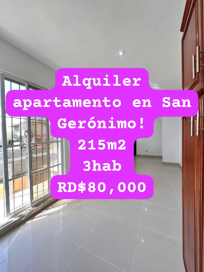 apartamentos - Casa Amplia en Alquiler 2do Nivel en San Gerónimo 2