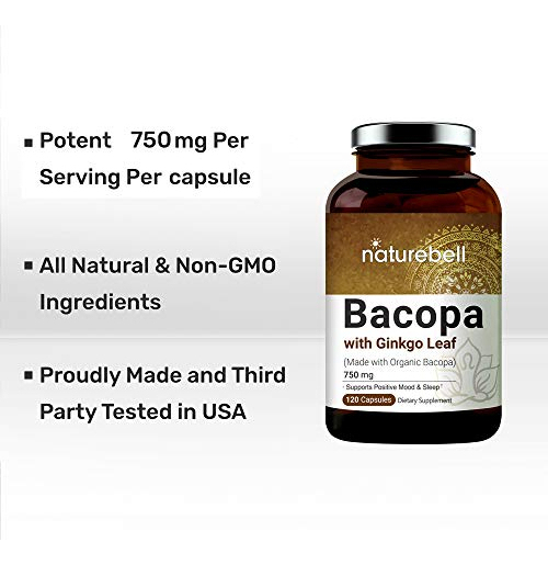Salud y Equipamiento Médico - Bacopa Monnieri Capsulas Con Ginkgo Biloba Naturebell 2