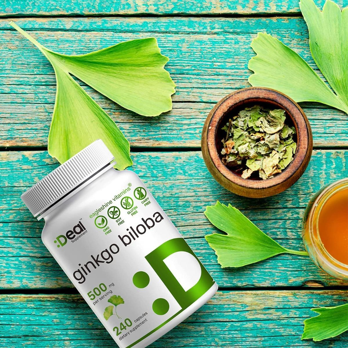 Salud y Equipamiento Médico - Ginkgo Biloba 500 Mg Extra Fuerza Cerebral Memoria 240 Cap 3