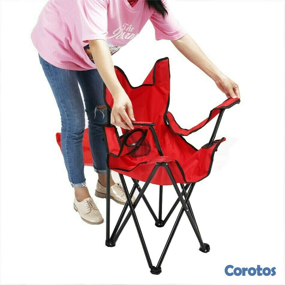 herramientas, jardines y exterior - Silla plegable de exterior con portavasos ideal para playa, camping, etc. OFERTA 4