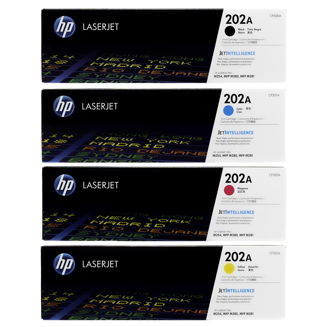 impresoras y scanners - TONER HP 202A, NEGRO, CYAN, MAGENTA, YELLOW 