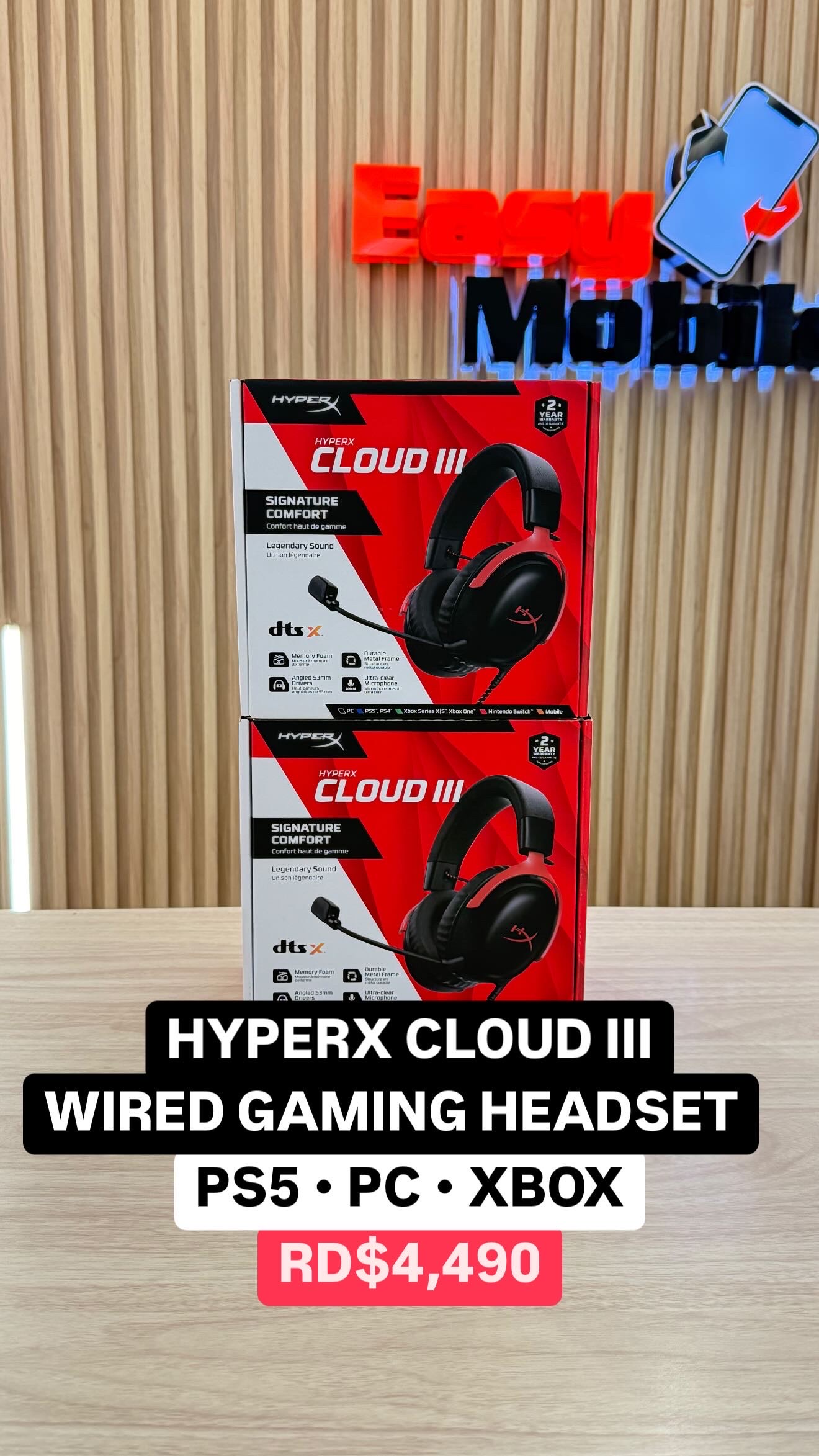 camaras y audio - HYPERX CLOUD III WIRED GAMING HEADSET SELLADO 