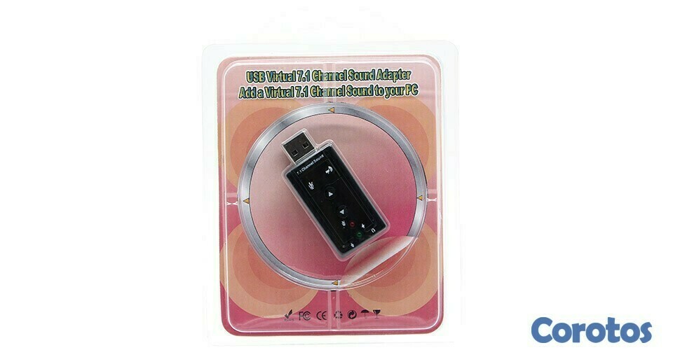 accesorios para electronica - Adaptador USB de sonido - audio para PC 7.1 3
