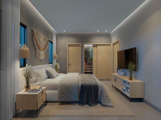 apartamentos - Proyecto en venta Punta Cana # 23-2300 dos dormitorios, piscina, seguridad, parq 2
