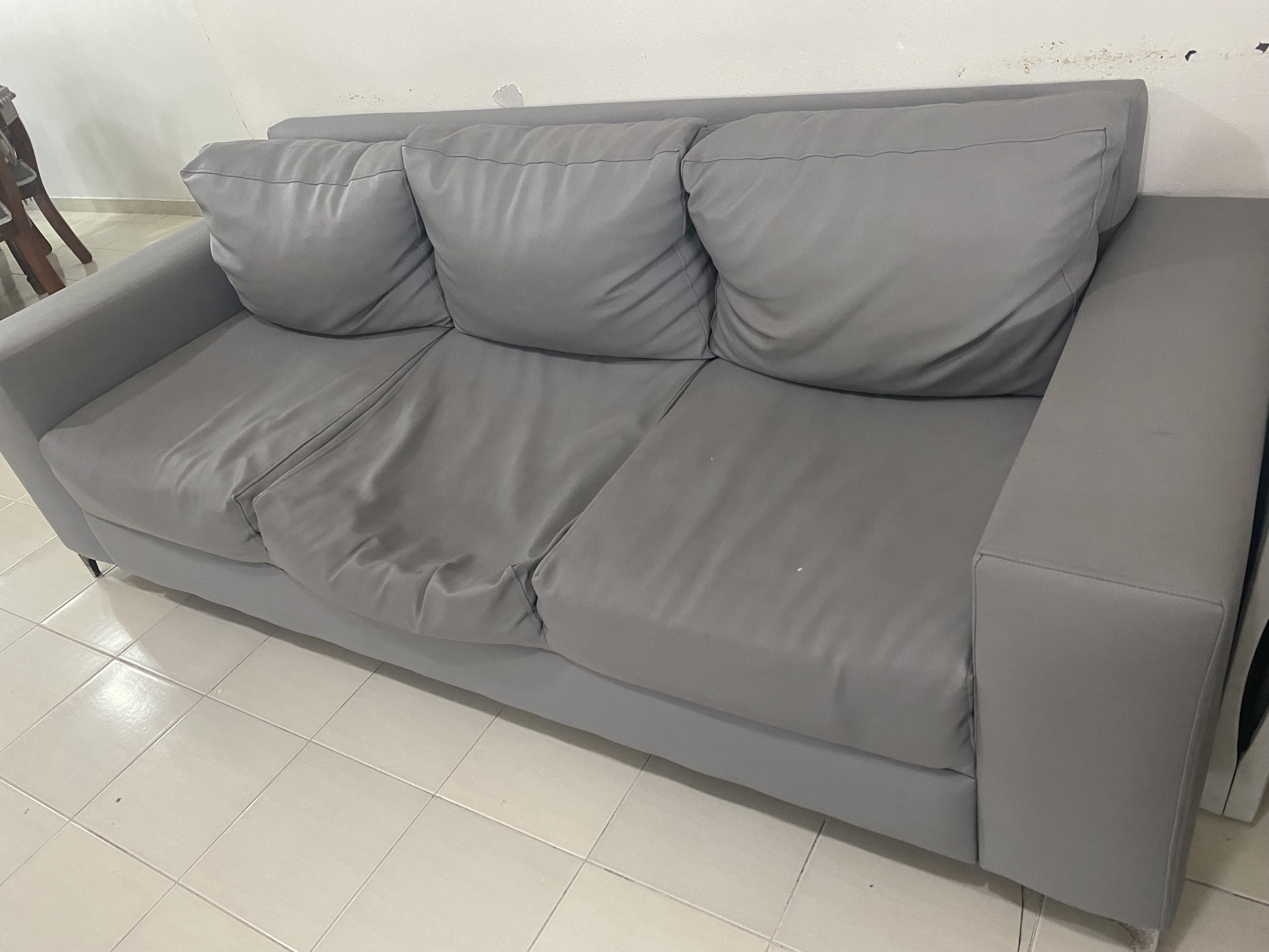 muebles y colchones - Juego de Muebles de 2 y 3 asientos en Piel