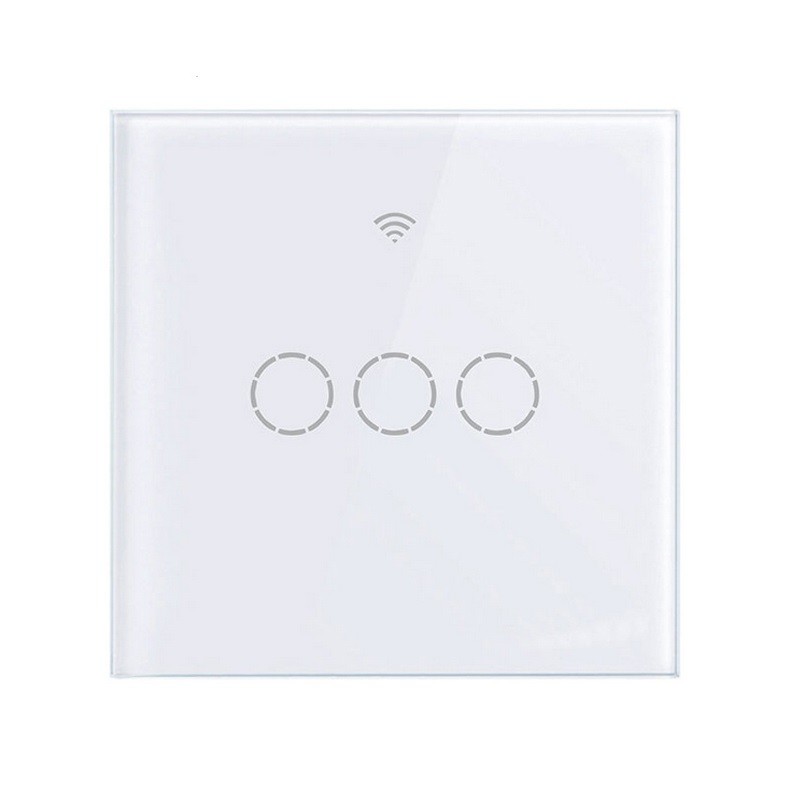 accesorios para electronica - Interruptor WIFI 3 conectores, contecta con Alexa y Google Home, no usa neutro
 1