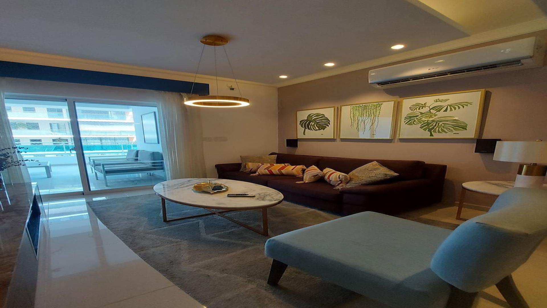 apartamentos - Apartamento de 2 Habitaciones en Evaristo Morales amueblado 4