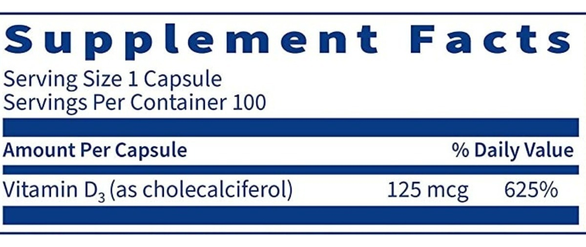 Salud y Equipamiento Médico - Vitamina D3 125 Mcg Klaire Labs - - Unidad A $2413 1