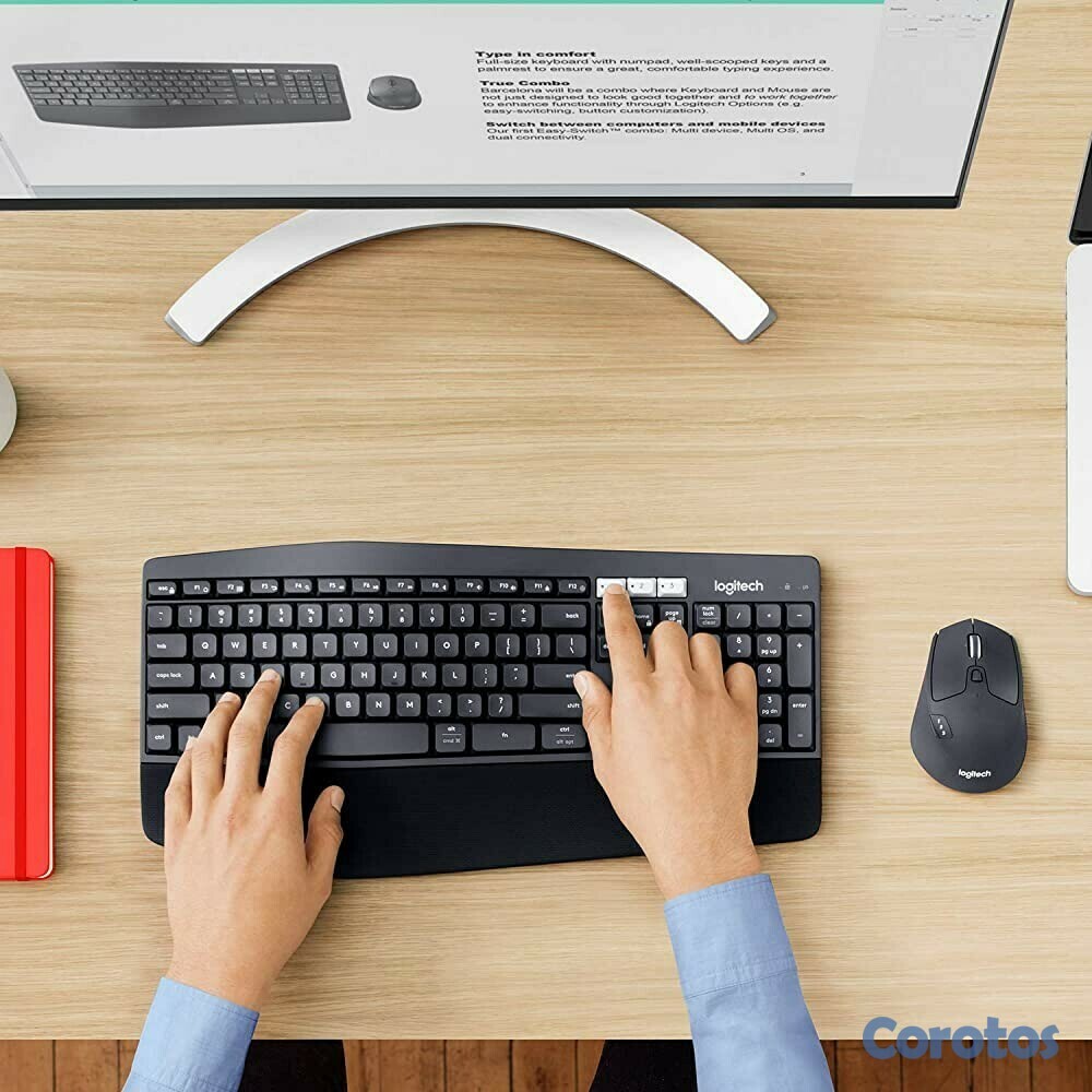 computadoras y laptops - TECLADO MOUSE LOGITECH MK850 PERFORMANCE WIRELESS COMBO INGLES (ENG) BLUETOOTH Y 2