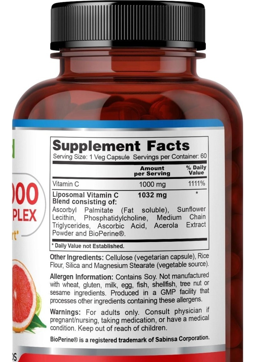 Salud y Equipamiento Médico - Complejo Vitamina C 60 Caps - Unid - Unidad A $5315 1