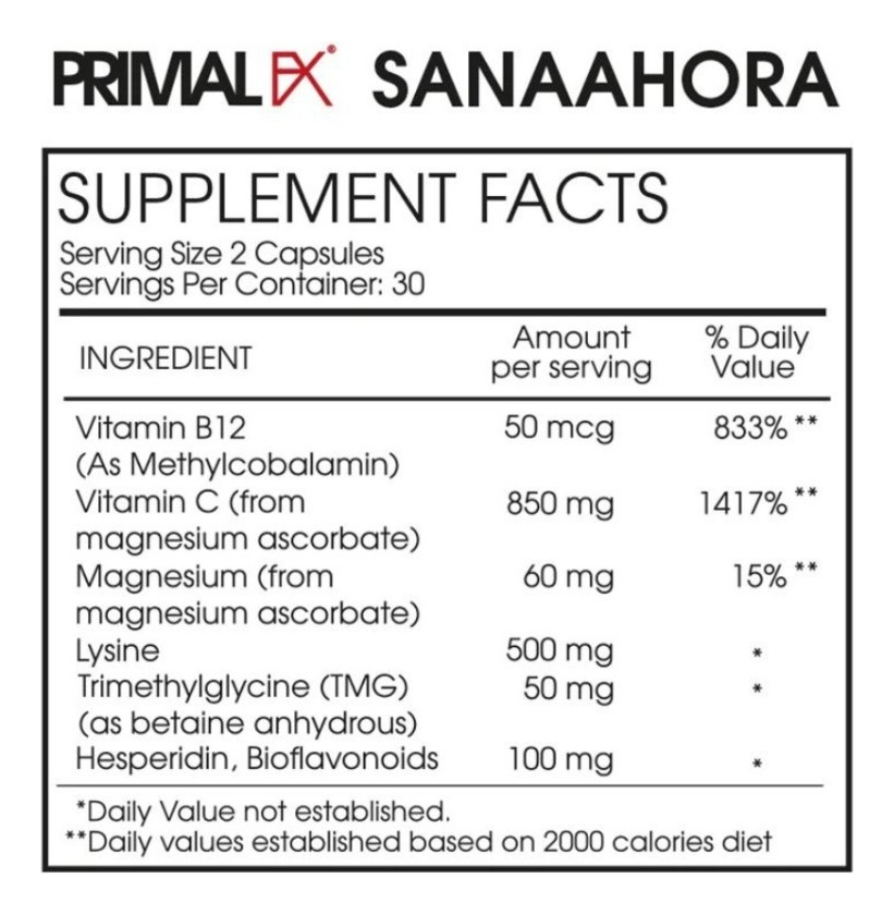 Salud y Equipamiento Médico - Primalfx Vitamina C 60 Cápsulas - - Unidad A $5115 1