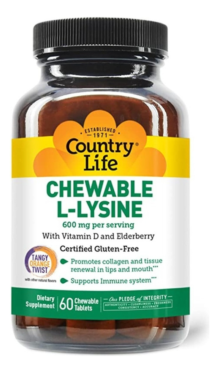 Salud y Equipamiento Médico - L-lisina 600mg - Country Life - Un - Unidad A $2765