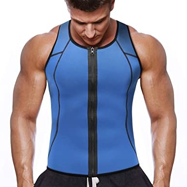 deportes - Chaleco Sauna Hombre Sauna Vest Zipper Compresion de Neopreno cierre 4