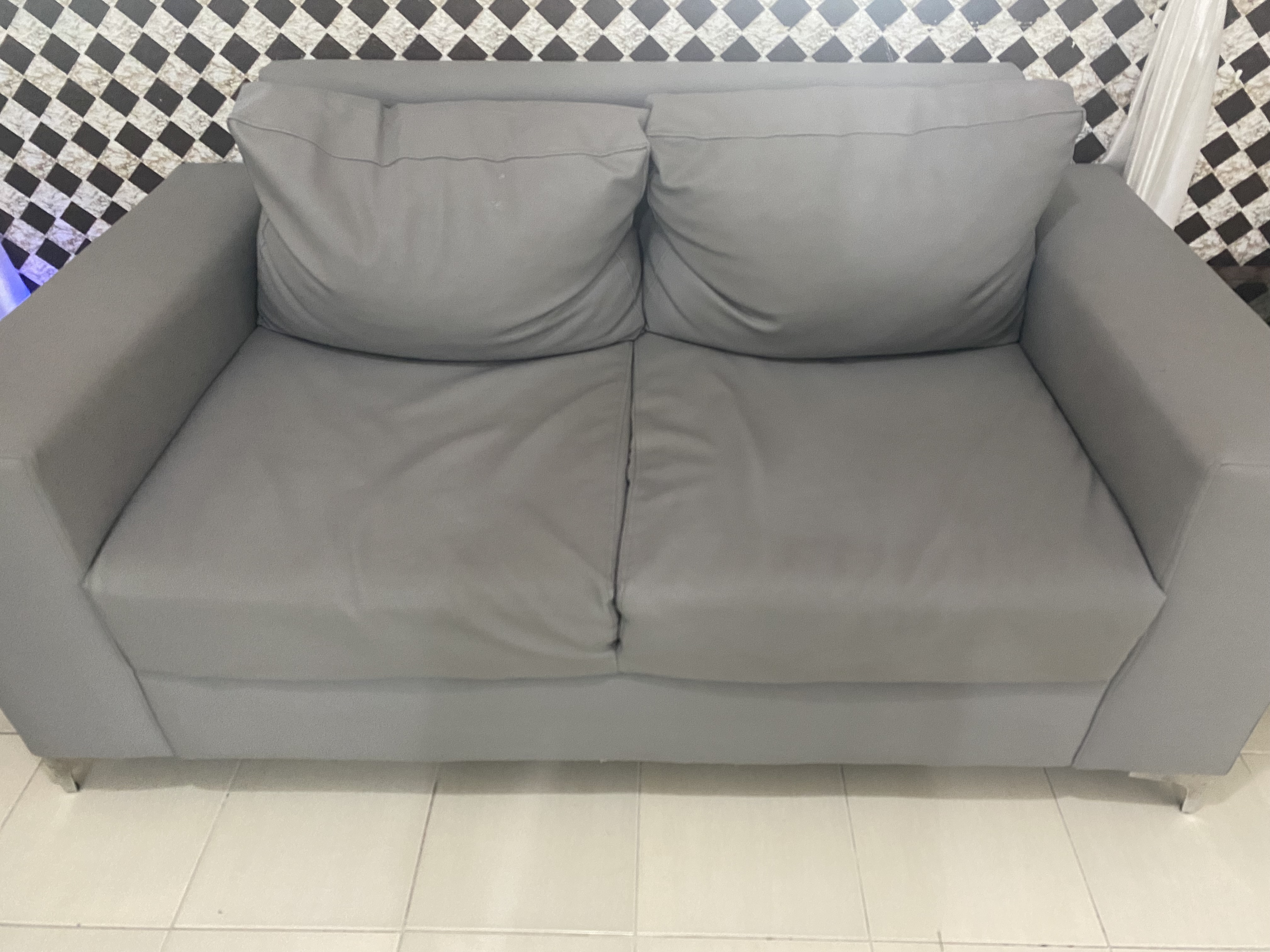 muebles y colchones - Juego de Muebles de 2 y 3 asientos en Piel 1