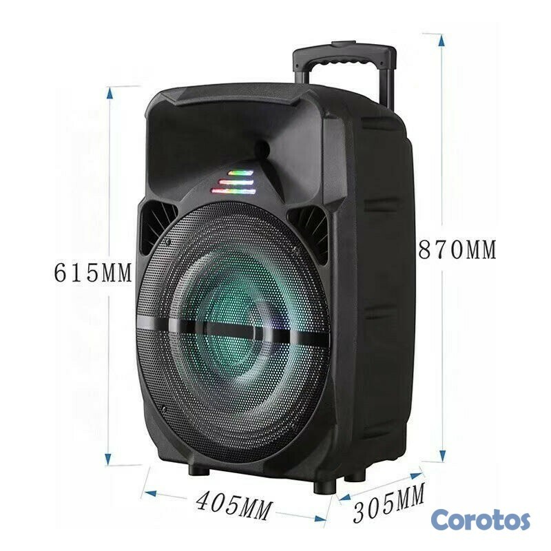 camaras y audio - Bocina portátil de 15 pulgadas, con micrófono inalámbrico 2