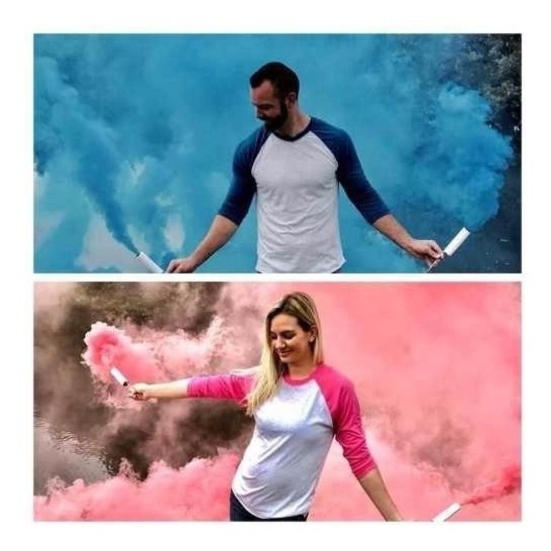 accesorios - Bengala Bomba Gender Reveal Revelacion del sexo smoke bomb humo 3