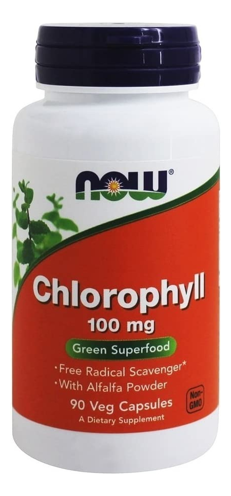 Salud y Equipamiento Médico - Clorofila 90 Cap 100mg Now Food 0
