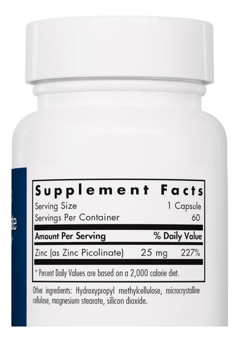 Salud y Equipamiento Médico - Zinc 25 Mg 60 Capsulas - Unidad 1