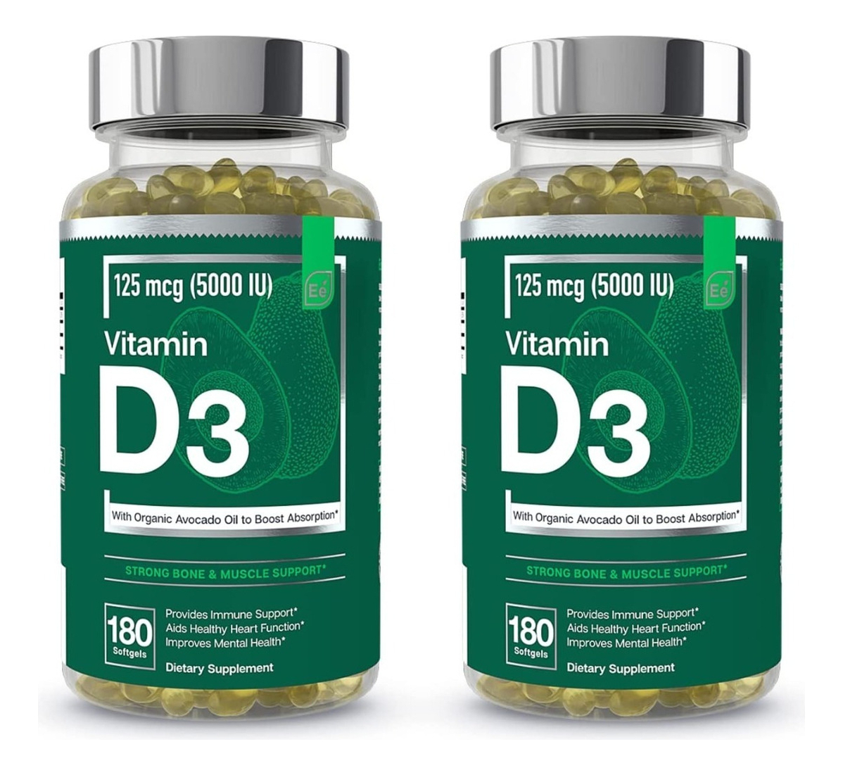 Salud y Equipamiento Médico - Vitamina D3 180 capsulas Essential E 0