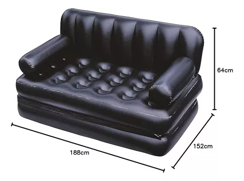 muebles y colchones - Sofá Cama Grande Inflable Bestway 5 En1 + Inflador 0