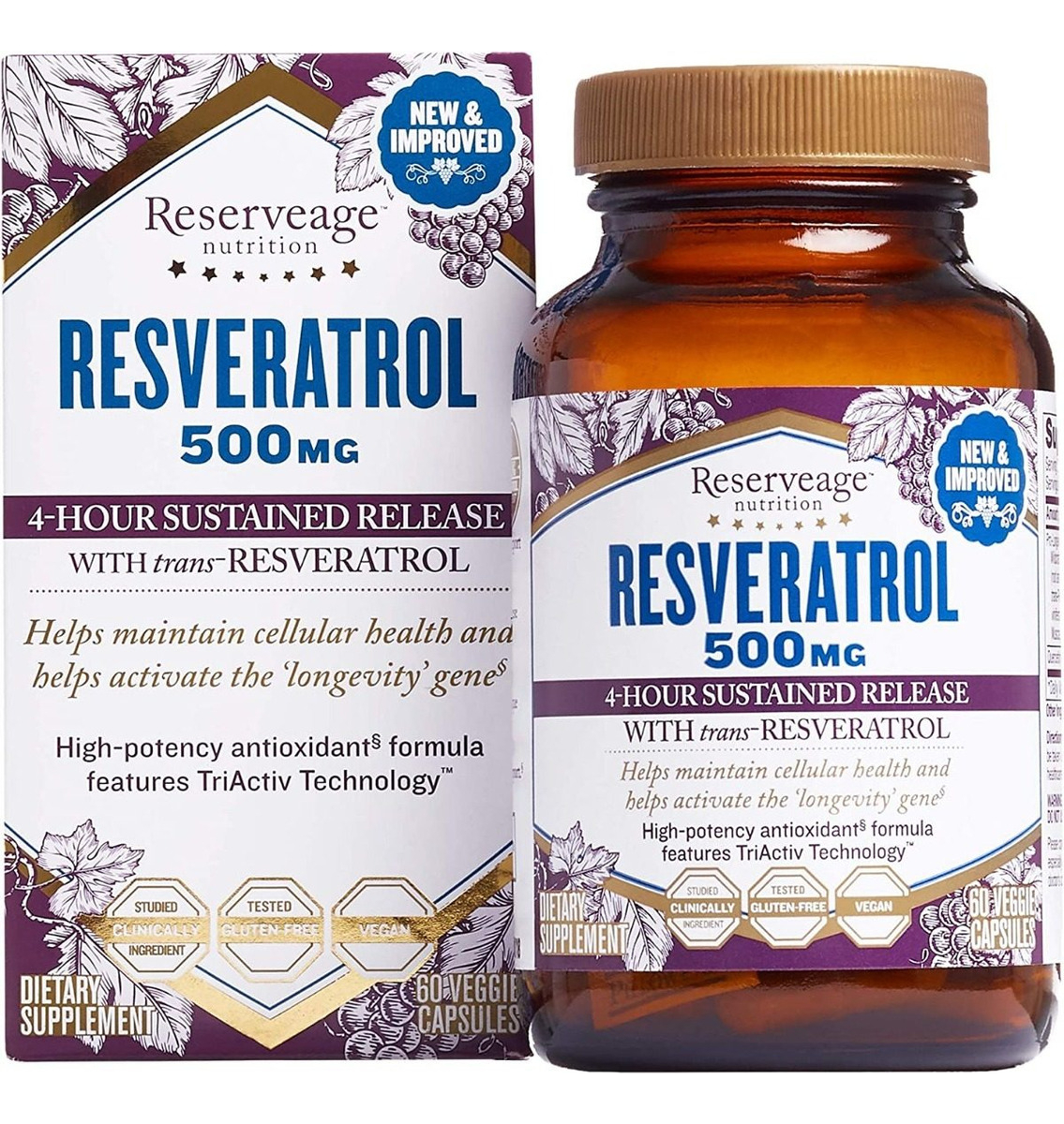 Salud y Equipamiento Médico - Resveratrol 60 Capsulas 800 Mg - U - Unidad A $7532 1