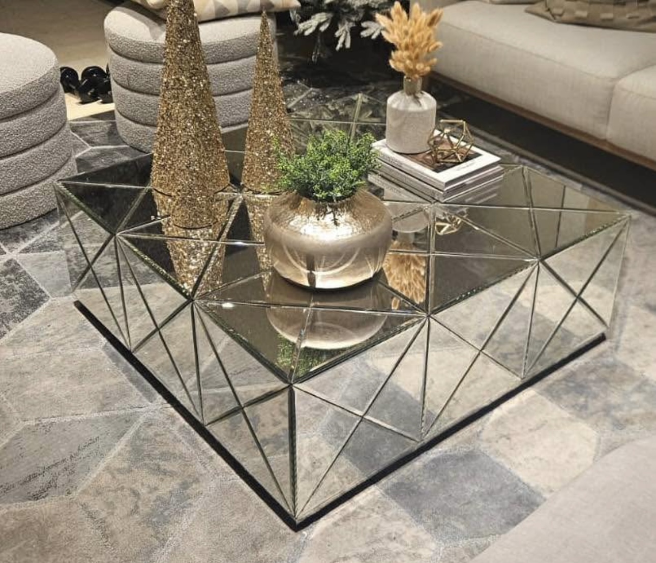 decoración y accesorios - Mesa de Espejo Rectangular 