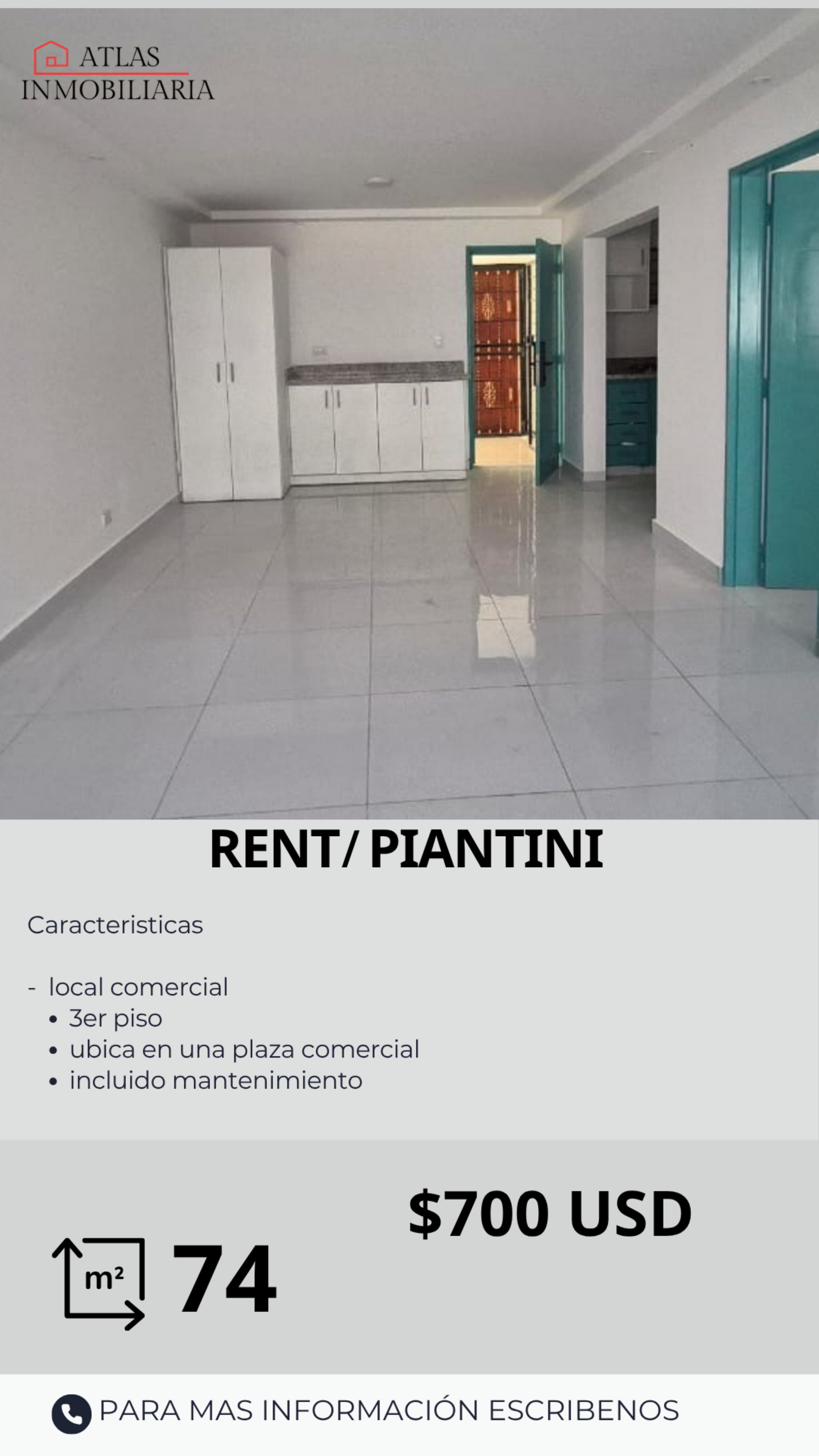 oficinas y locales comerciales - local en alquiler en sector exclusivo Piantini. 