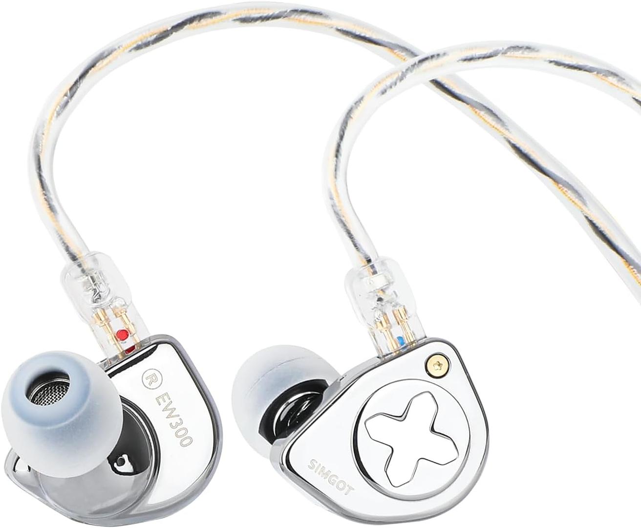camaras y audio - SIMGOT EW300 1DD+1Planar+1PZT Hybrid Driver IEM 0