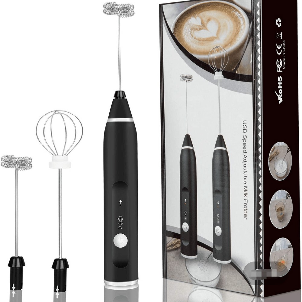 electrodomesticos - Batidora Espumador Recargable de Leche. Espumador de mano. 2