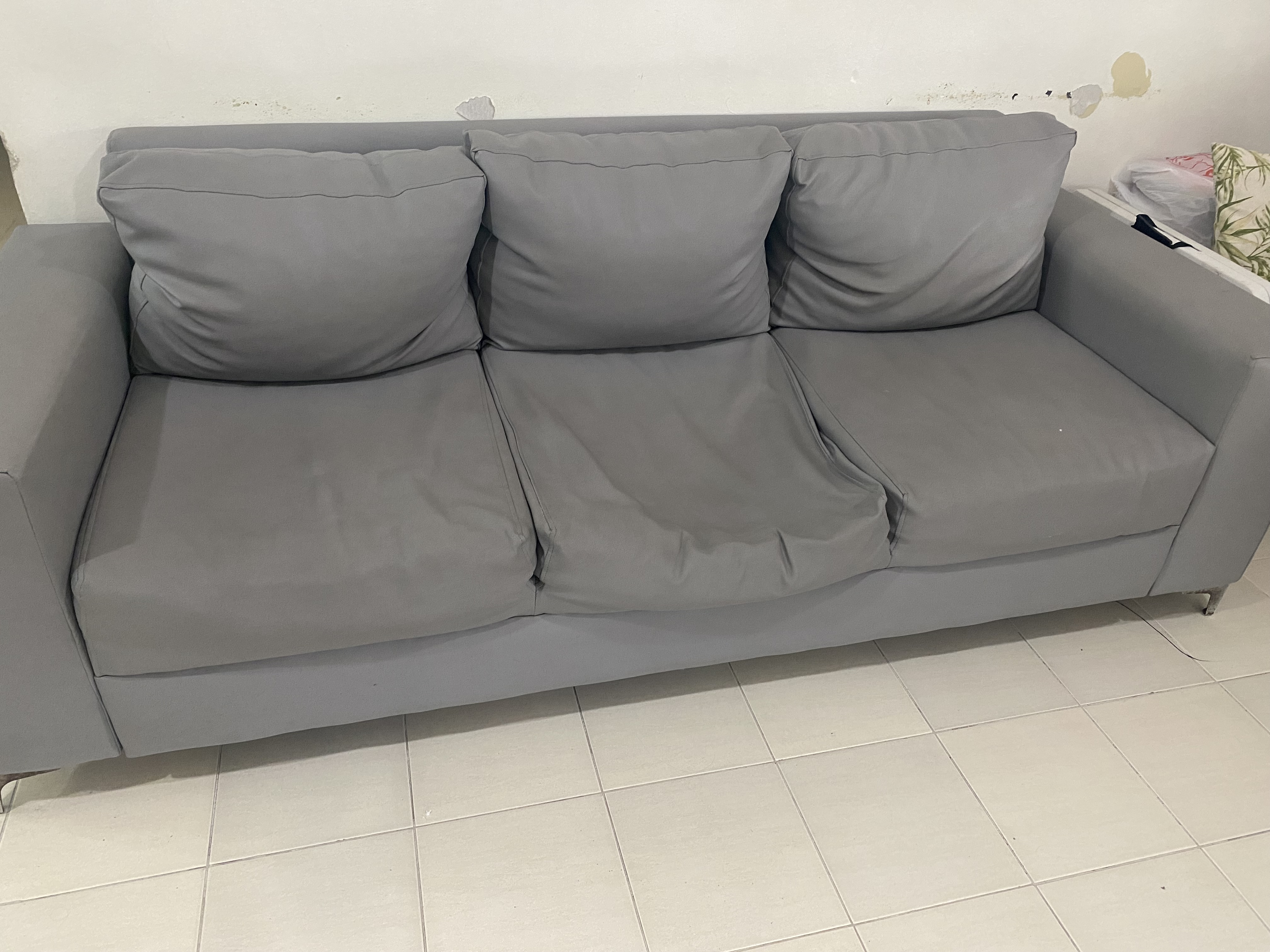 muebles y colchones - Juego de Muebles de 2 y 3 asientos en Piel 2