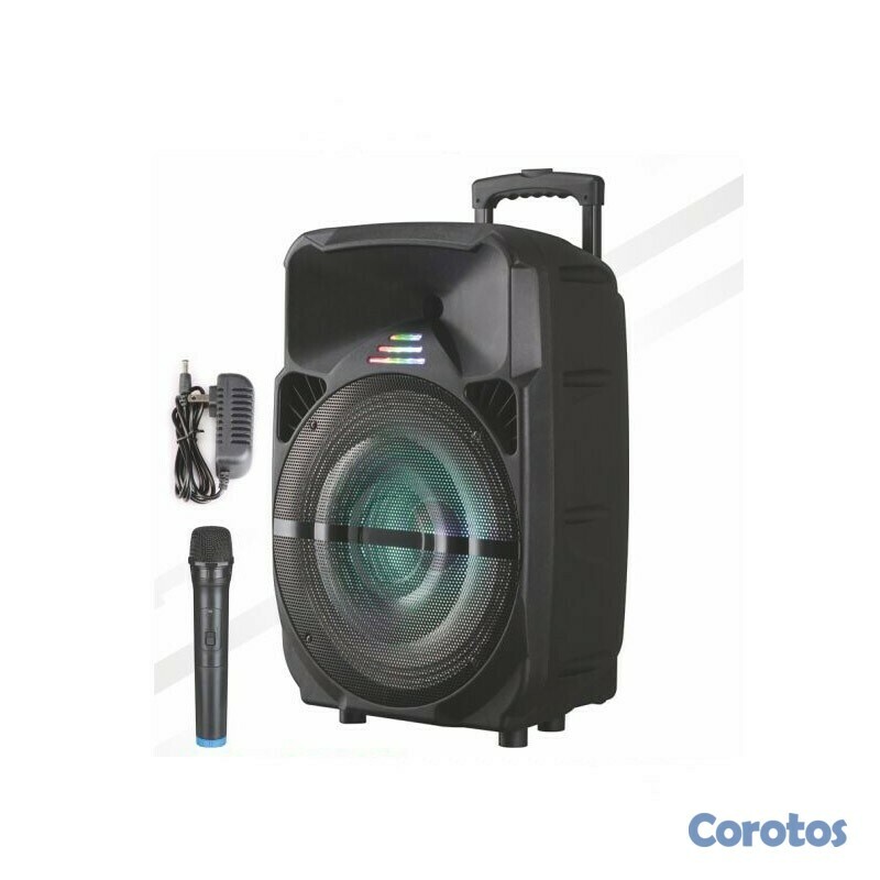 camaras y audio - Bocina portátil de 15 pulgadas, con micrófono inalámbrico 3