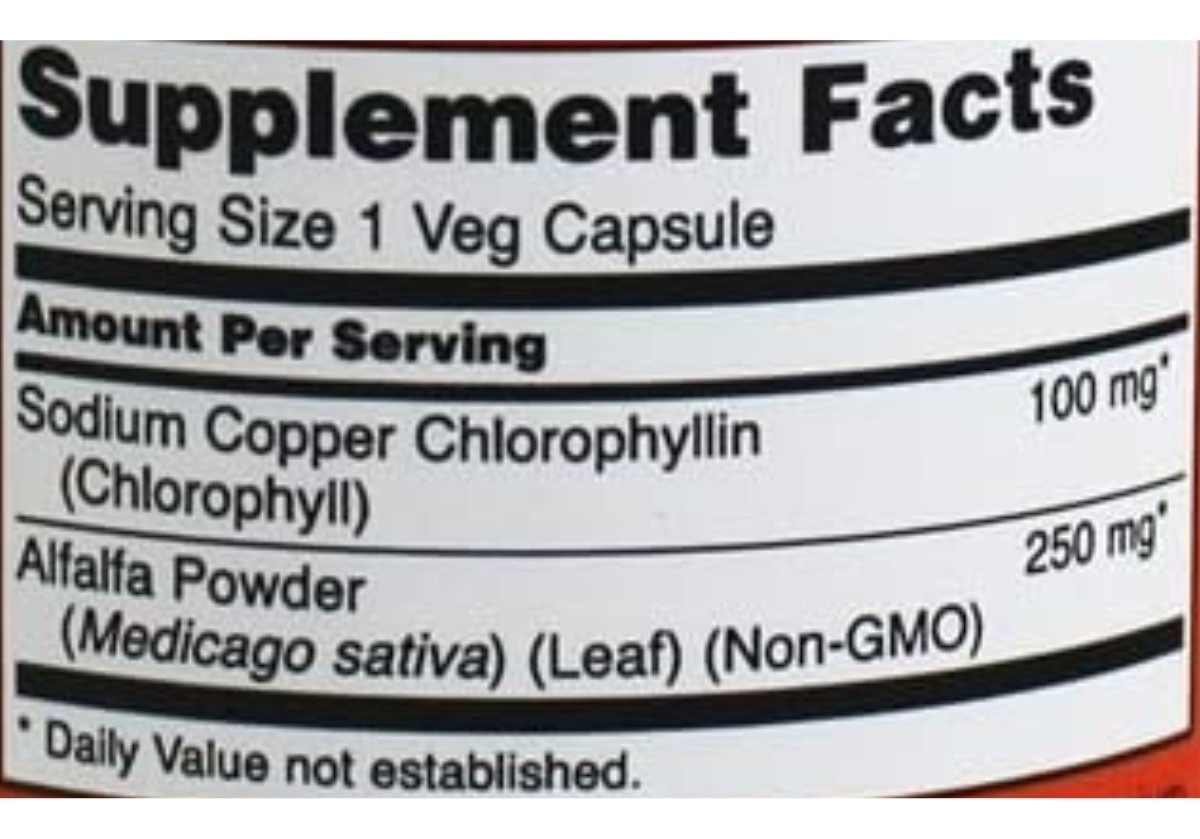 Salud y Equipamiento Médico - Clorofila 90 Cap 100mg Now Food 1