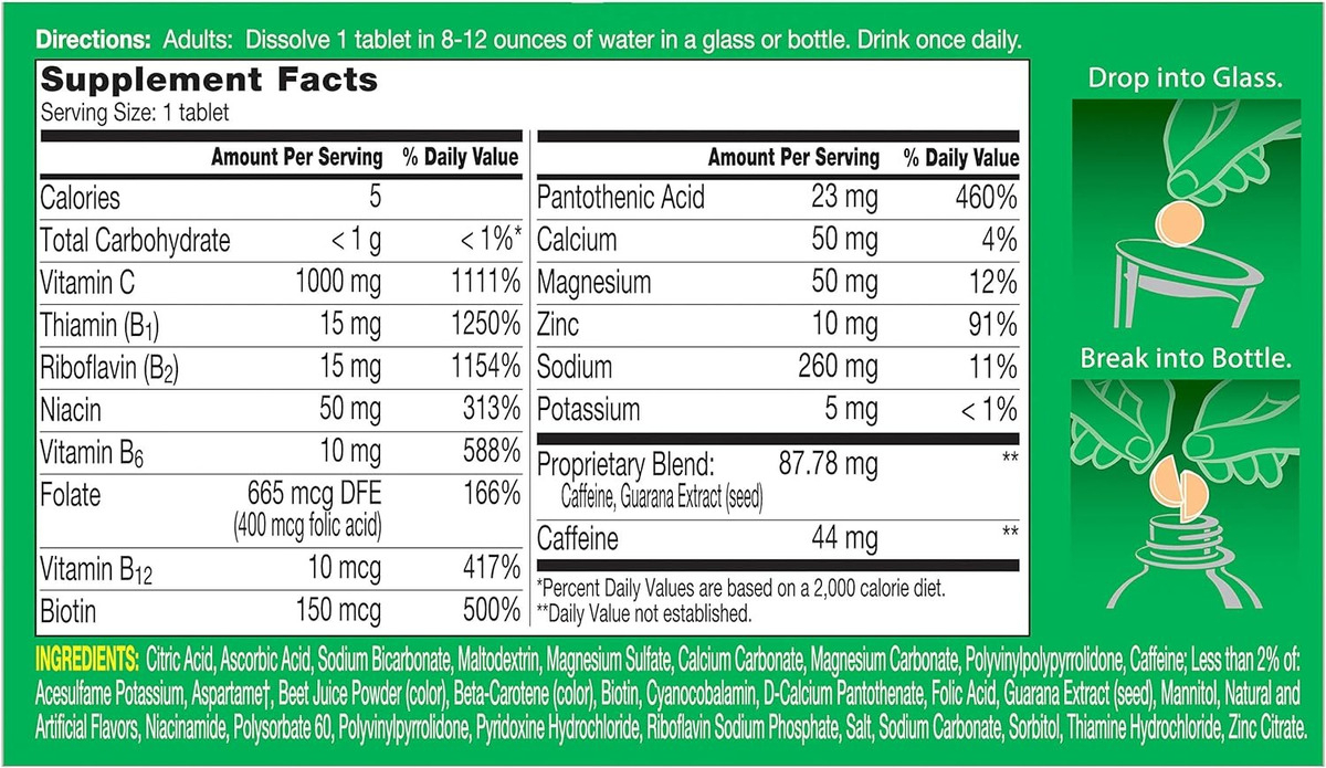 Salud y Equipamiento Médico - Berocca Flavor Effervescent Vitamin Mineral Supplement 1