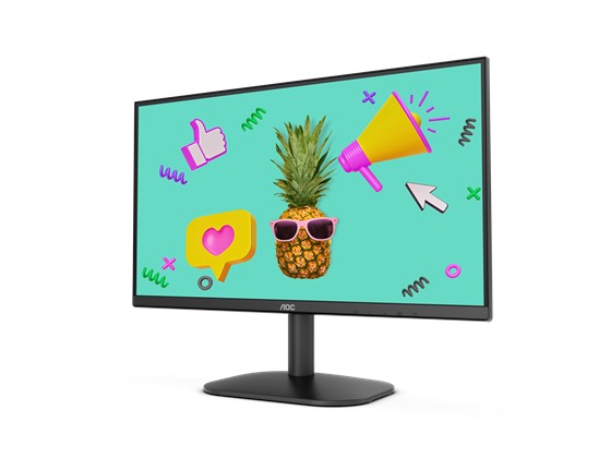 computadoras y laptops - MONITOR AOC, ULTRASLIM 22 pulgadas  HDMI  FHD 1920X 1080, BORDERLESS 2