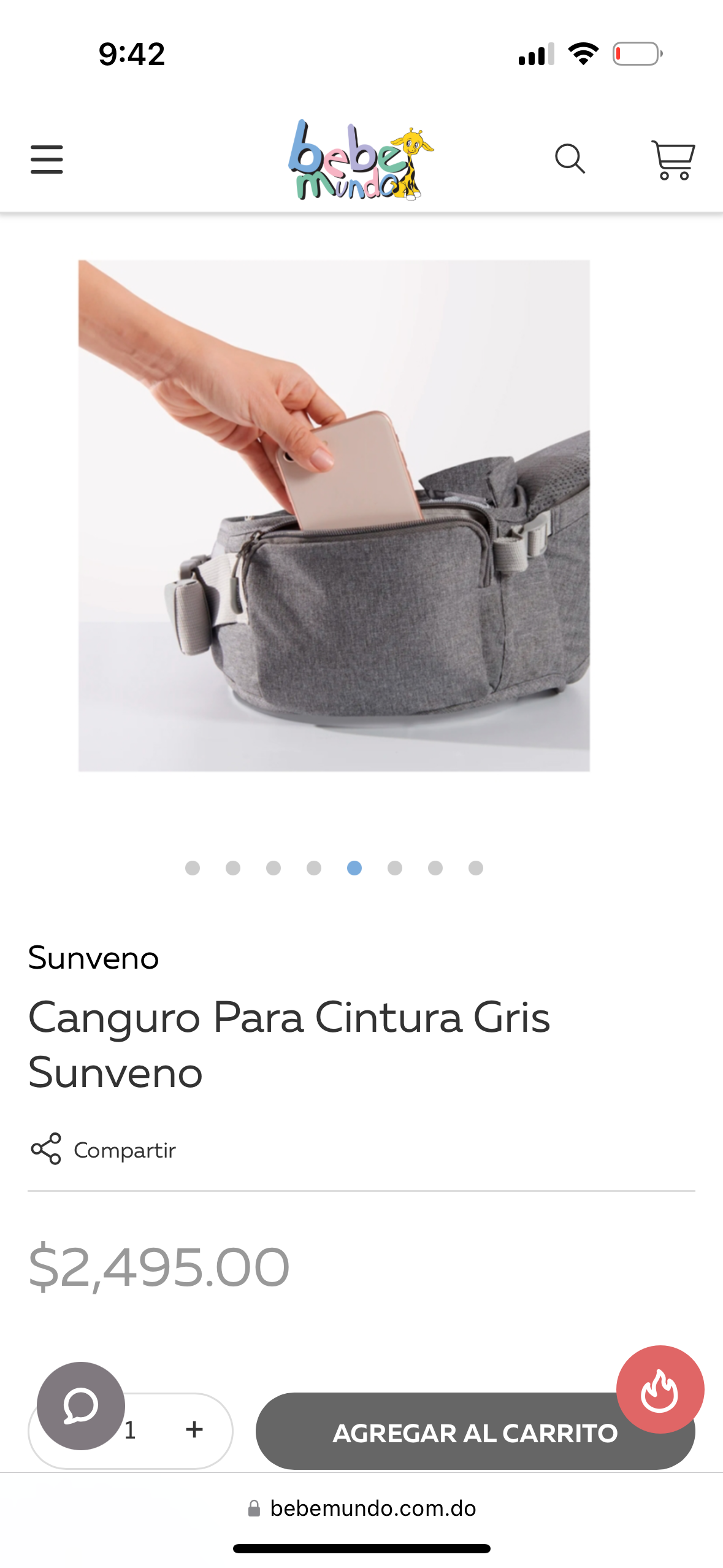 accesorios - Canguro Para Cintura Gris 3