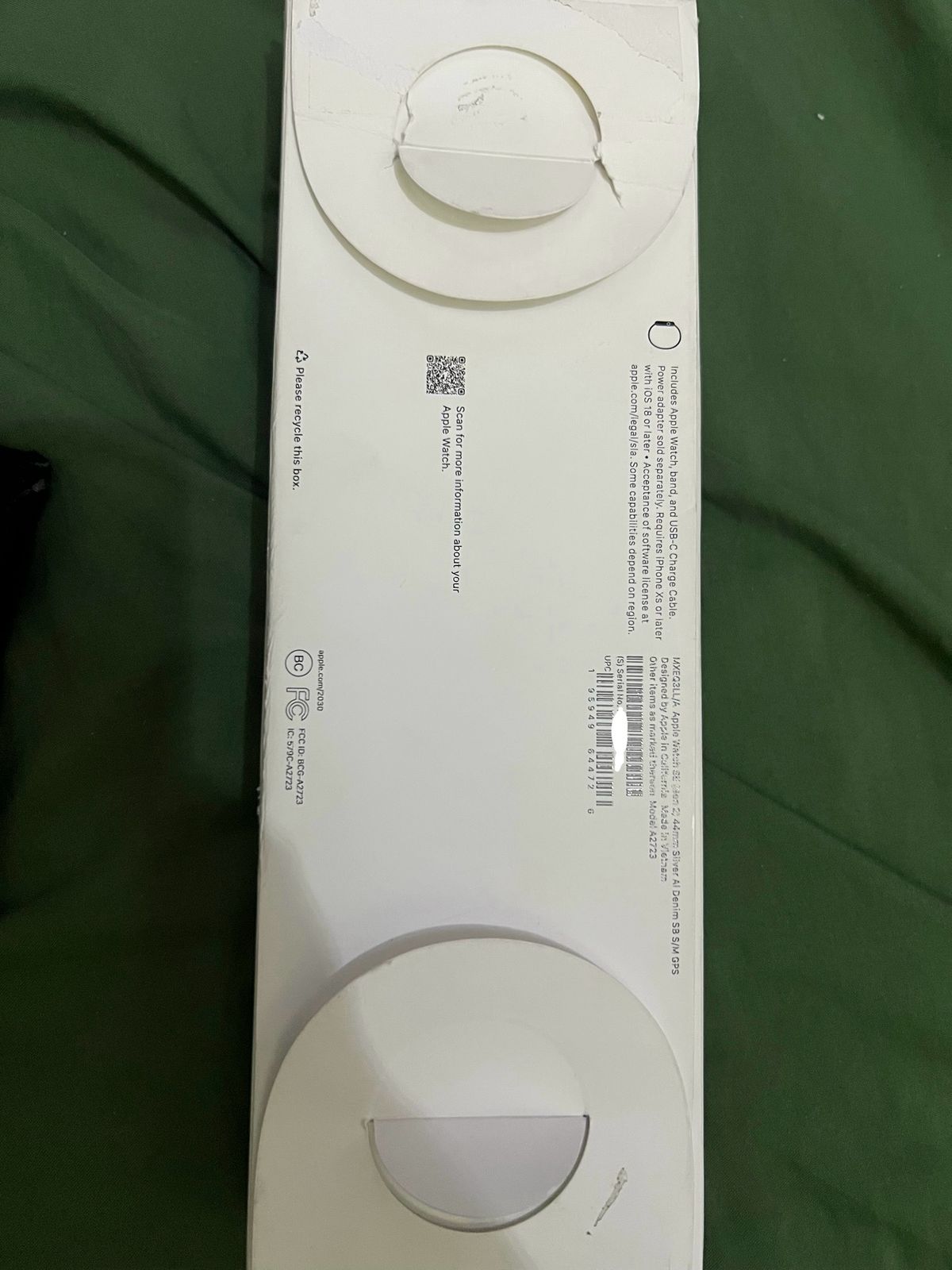 otros electronicos - Apple Watch SE (Gen 2, 44mm Siiver Al Denim SB S/M GPS Baterry %100 9