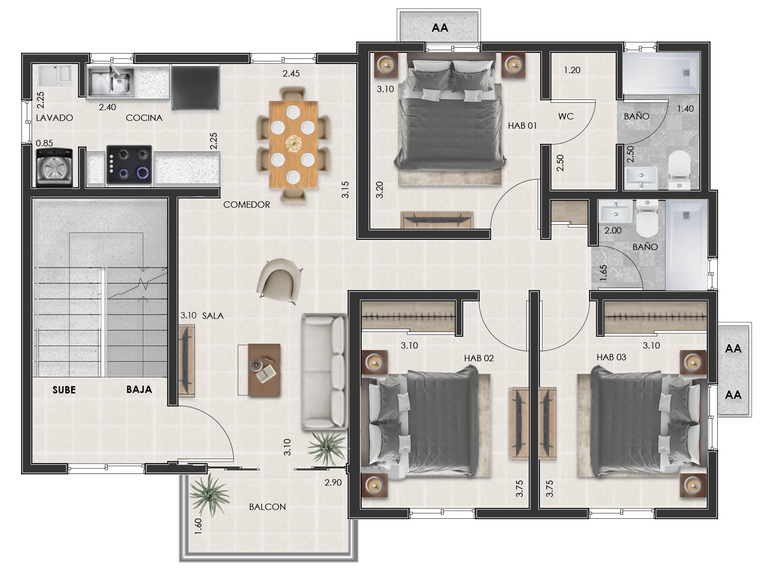apartamentos - Apartamento en Venta – Jacobo Majluta, 1 er Piso  0