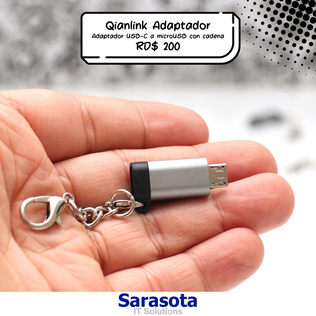 computadoras y laptops - Adaptador USB C a Micro USB marca Qianlink 0