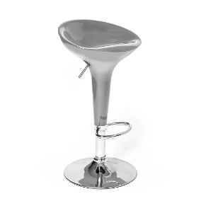 muebles y colchones - Taburete De Bar Banqueta Barra Silla Alta desayunador Acrilica BLANCO Y NEGRO 4